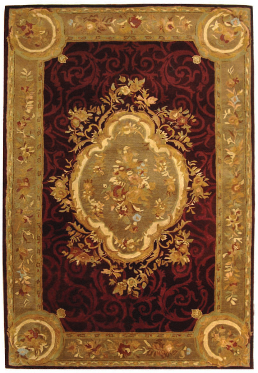 Safavieh Empire Em414A Dark Red / Dark Beig Area Rug