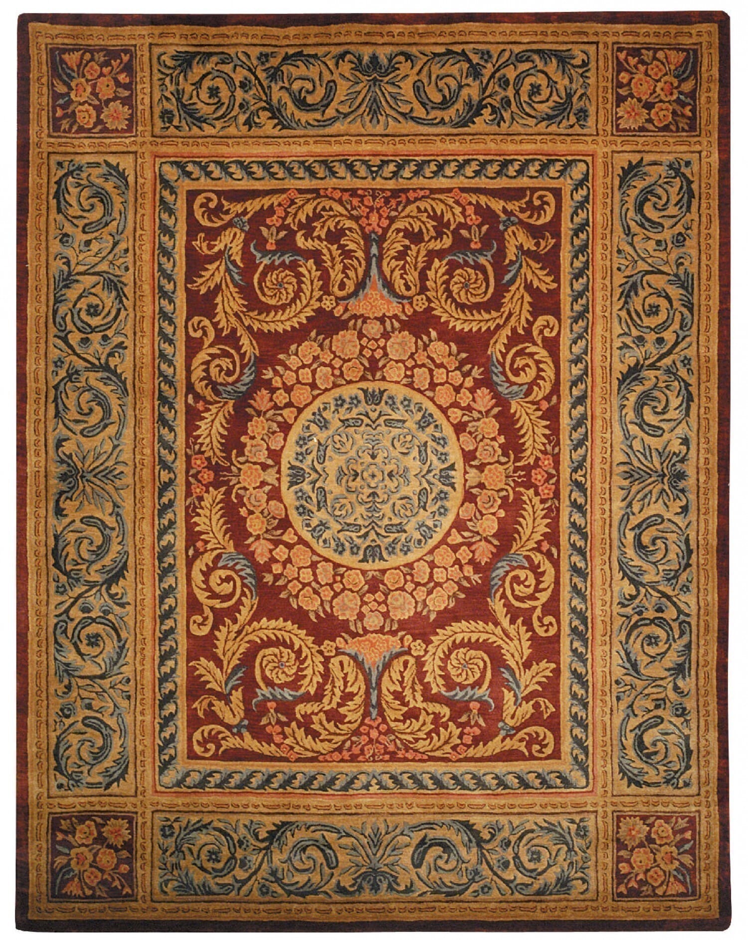 Safavieh Empire em421a Burgundy / Gold Area Rug