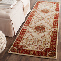 Safavieh Empire Em459A Ivory / Red Area Rug