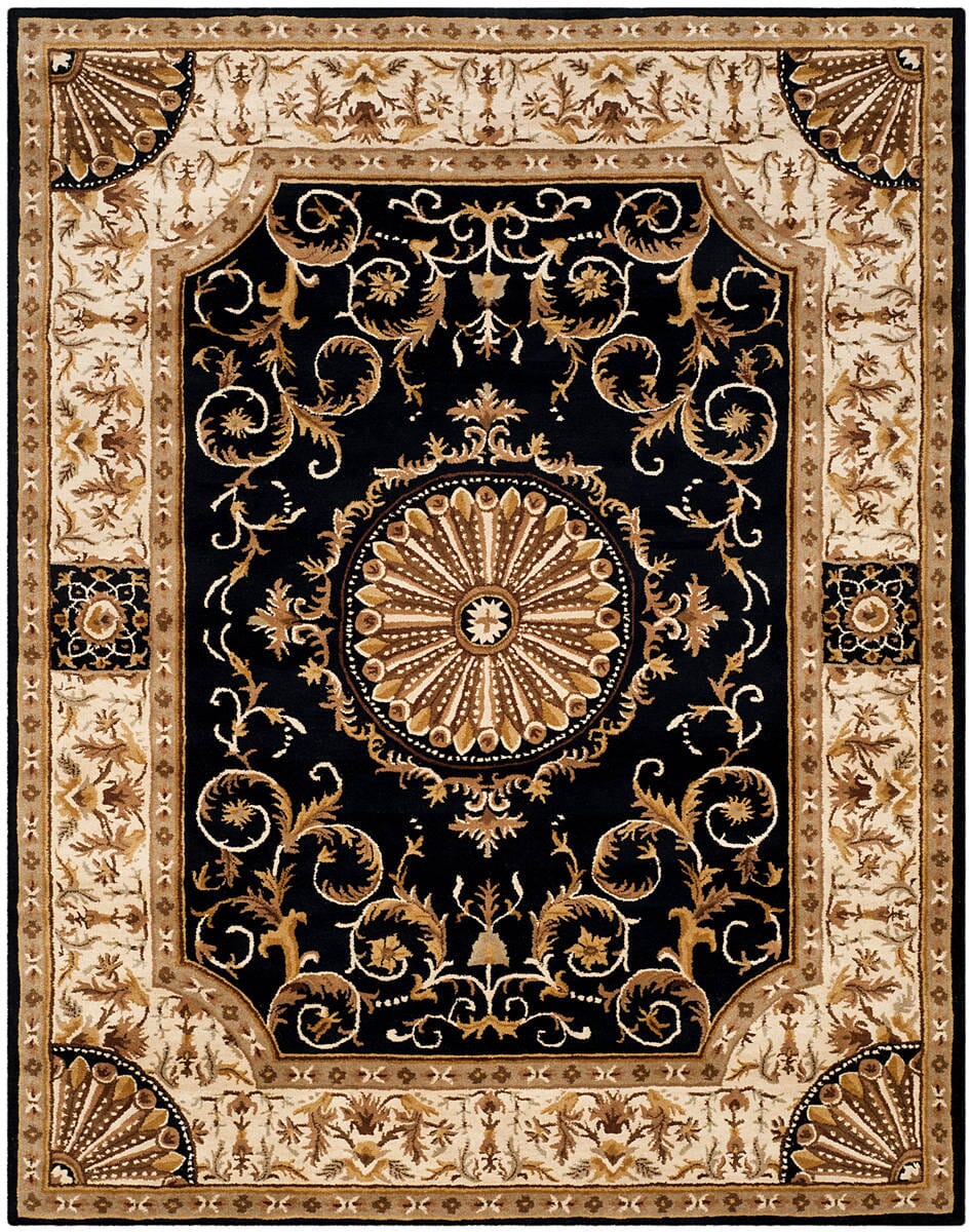 Safavieh Empire Em459D Black / Ivory Area Rug