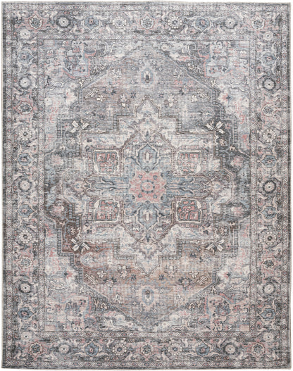 Nourison Nicole Curtis Series 1 Sr101 Grey Area Rug