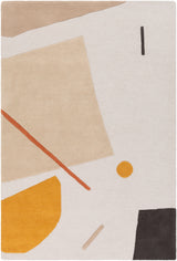 Surya Emma Emm-2300 Burnt Orange, Mustard, Khaki, Black Rugs.