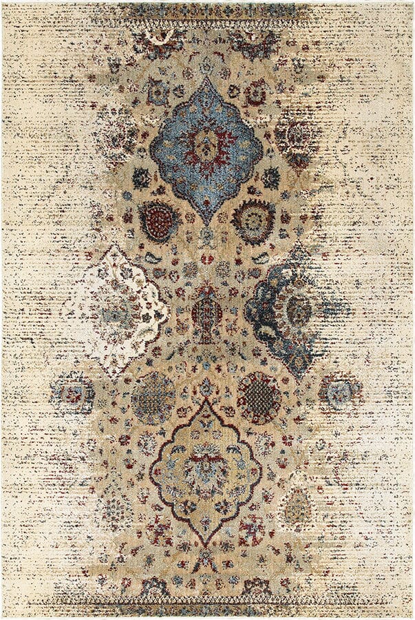 Oriental Weavers Sphinx Empire 028W4 Ivory / Blue Vintage / Distressed Area Rug