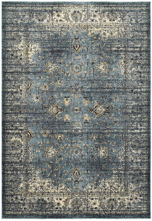 Oriental Weavers Sphinx Empire 114L4 Blue / Ivory Vintage / Distressed Area Rug