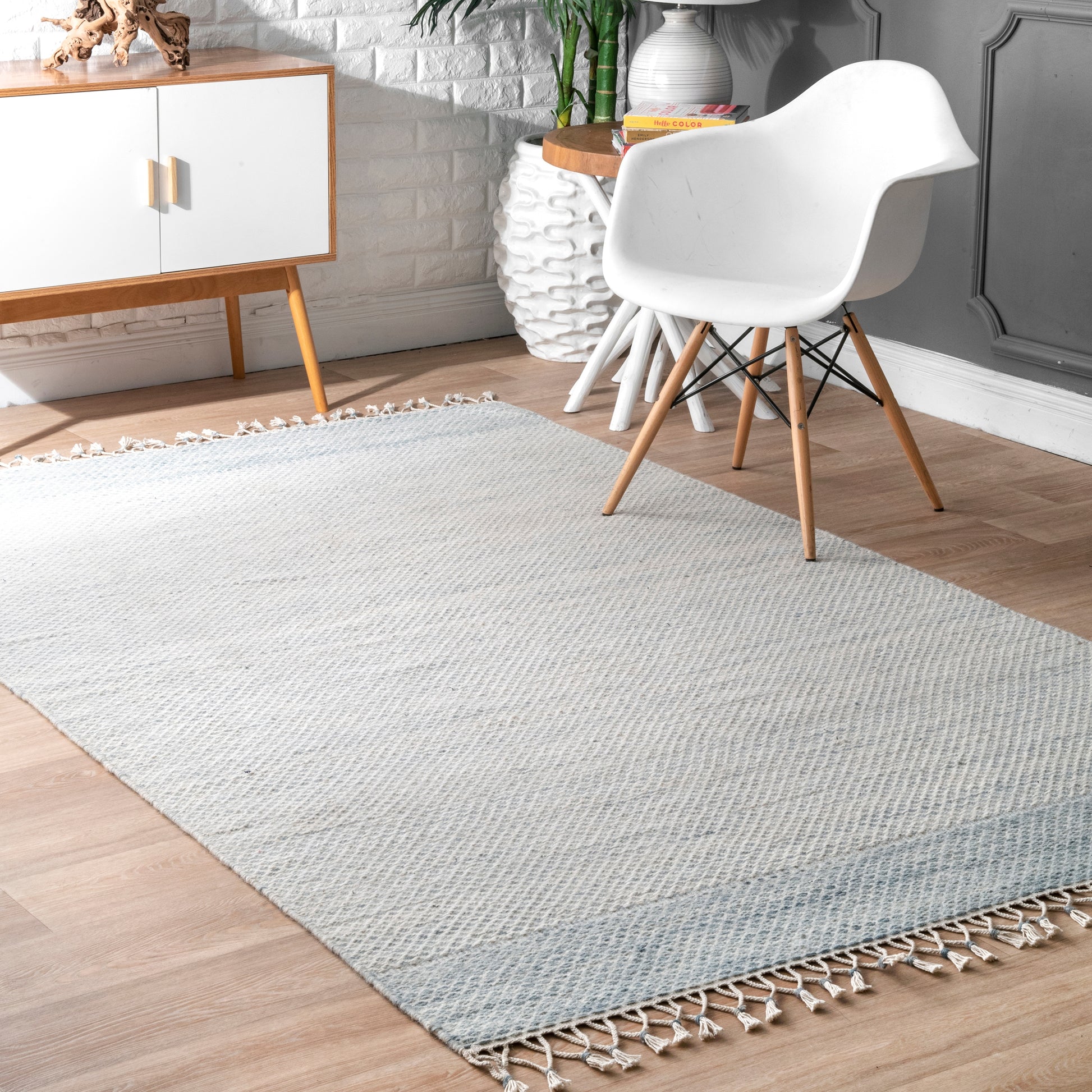 Nuloom Karter Trellis Nka1648A Blue Area Rug