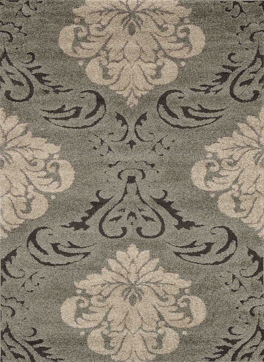 Loloi Enchant En-03 Smoke / Beige Damask Area Rug