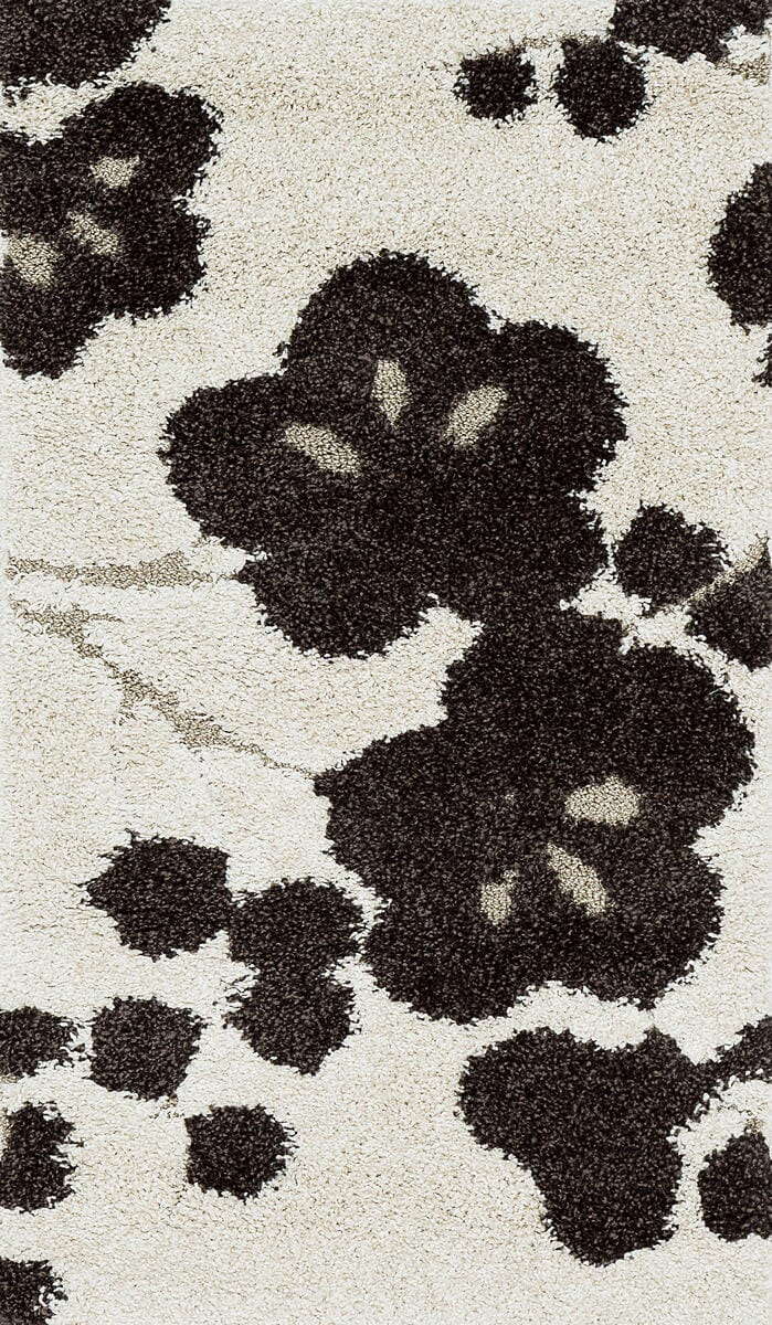 Loloi Enchant En-08 Ivory / Expresso Floral / Country Area Rug