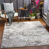 Surya Enfield Enf-2300 Charcoal, Medium Gray, Light Gray, Cream Rugs.