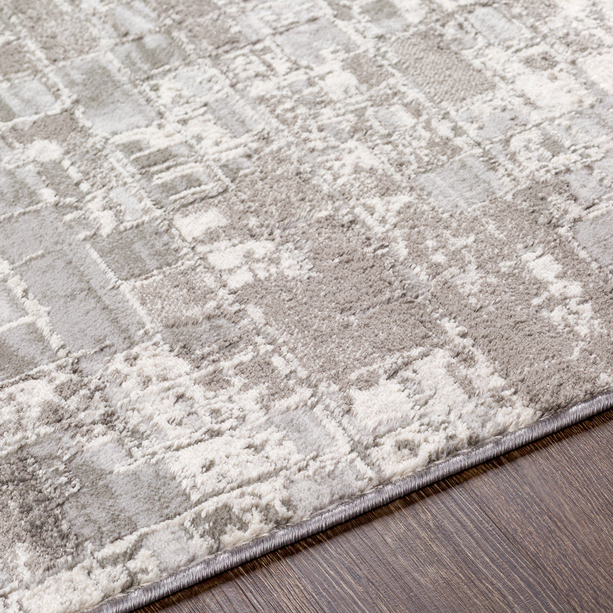 Surya Enfield Enf-2300 Charcoal, Medium Gray, Light Gray, Cream Rugs.