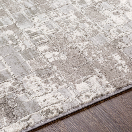 Surya Enfield Enf-2300 Charcoal, Medium Gray, Light Gray, Cream Rugs.
