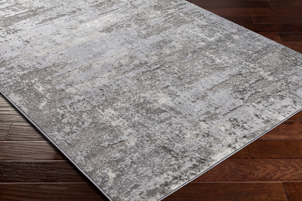 Surya Enfield Enf-2312 Charcoal, Medium Gray, Light Gray, Cream Rugs.