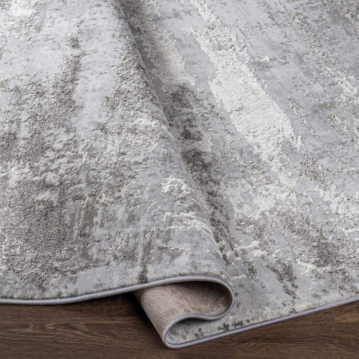 Surya Enfield Enf-2312 Charcoal, Medium Gray, Light Gray, Cream Rugs.