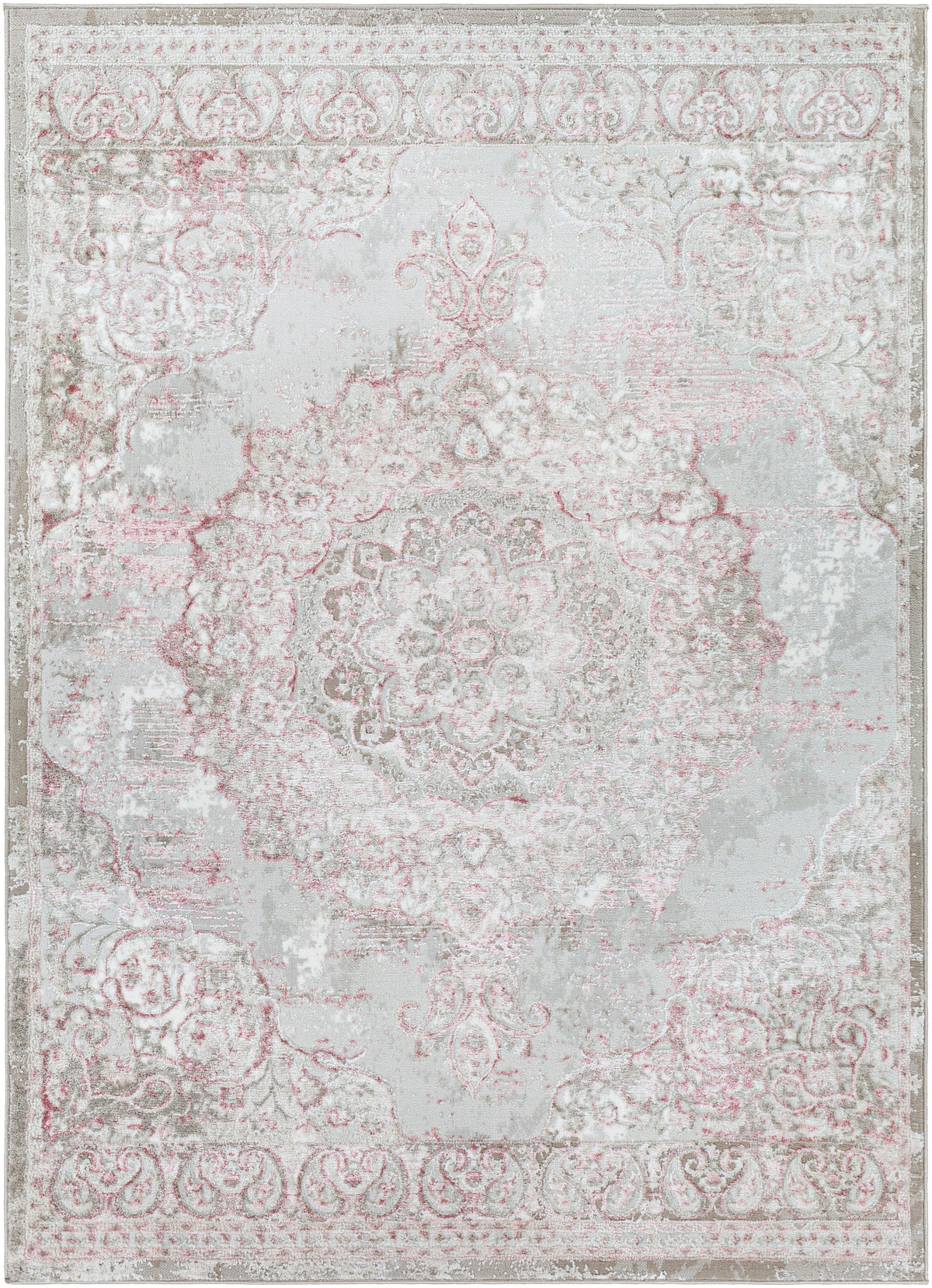 Surya Enfield Enf-2321 Pale Pink, Rose, Tan, Beige Rugs.