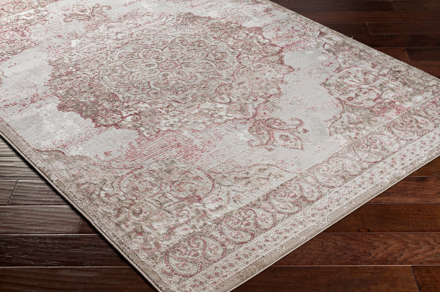 Surya Enfield Enf-2321 Pale Pink, Rose, Tan, Beige Rugs.