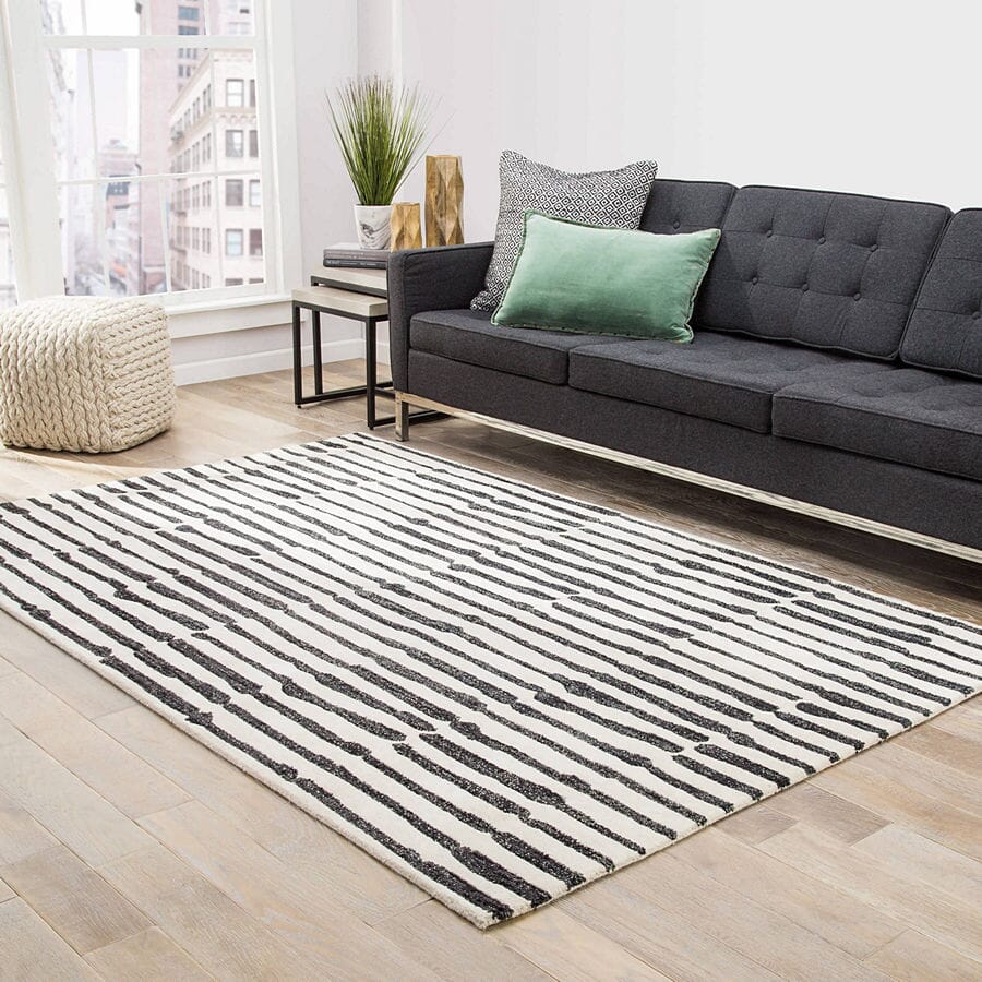 Jaipur Etho By Nikki Chu Saville Enk13 Fog / Peat Geometric Area Rug