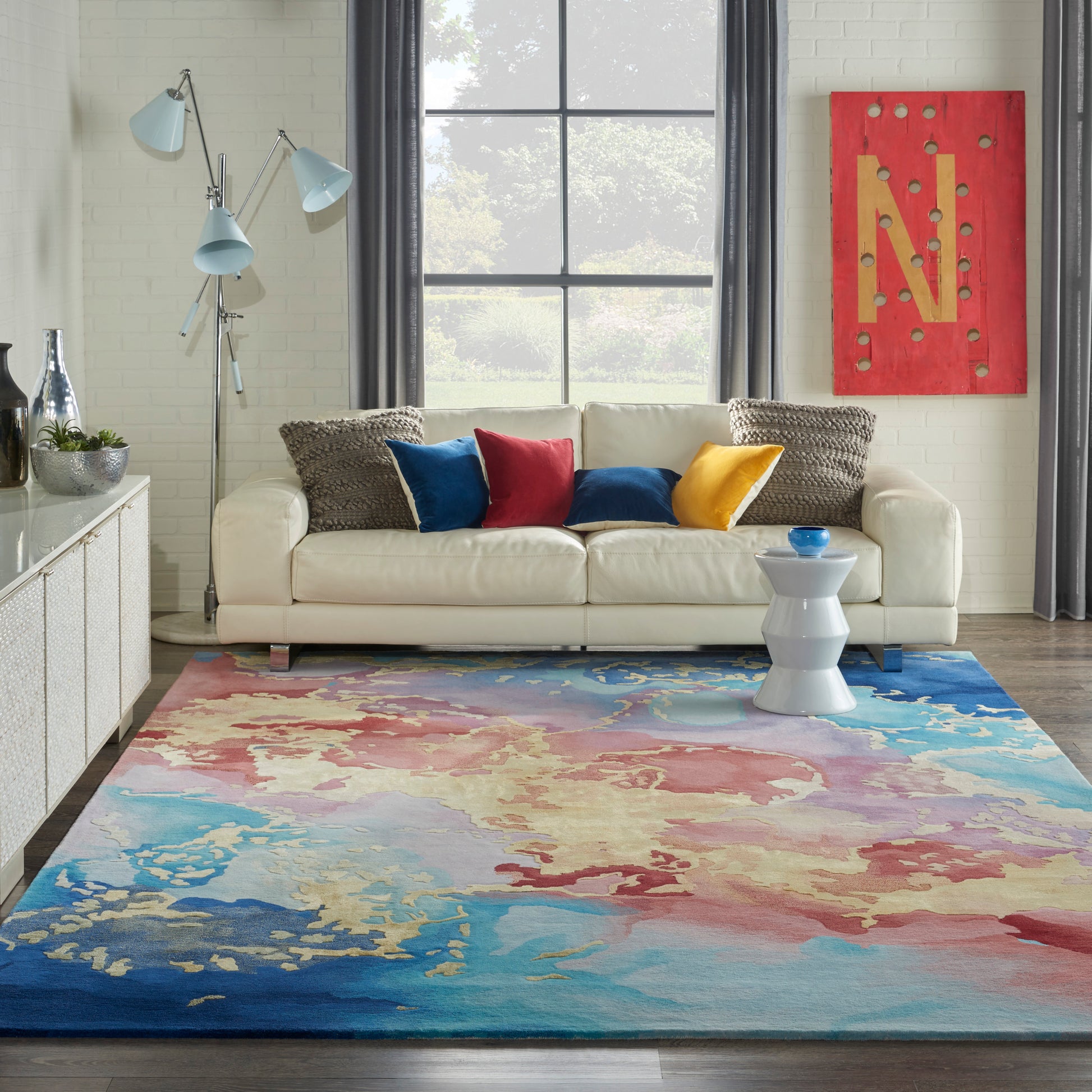 Nourison Prismatic Prs18 Multicolor Area Rug