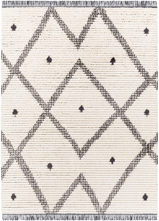 Surya Enzo Enz-2301 Black, Cream Rugs.