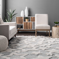 Nuloom Raven Stars Nra2935A Light Gray Area Rug