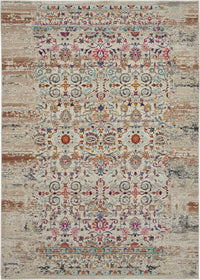 Nourison Vintage Kashan Vka02 Ivory Vintage / Distressed Area Rug