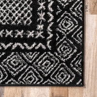 Nuloom Arabella Bordered Nar1720A Black Area Rug