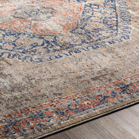 Surya Eclipse Epe-2302 Denim, Burnt Orange, Peach, Taupe Area Rug