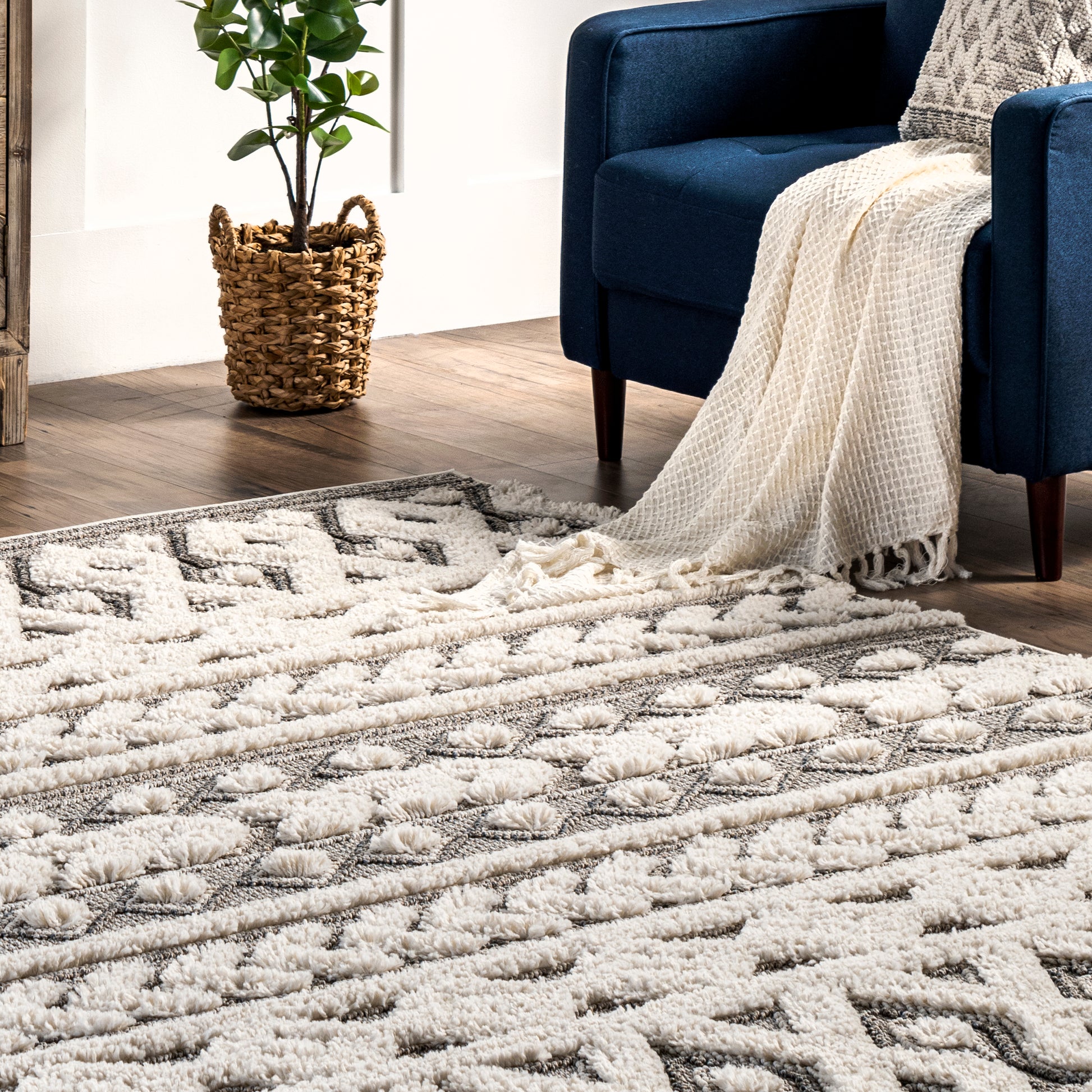 Nuloom Rebecca Textured Nre3003B Gray Area Rug