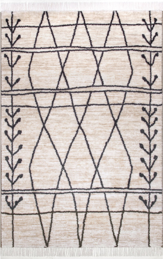 Nuloom Amia Tribal Nam2527A Beige Area Rug