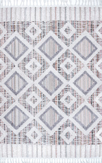 Nuloom Journey Checkered Tiles Njo2322B Pink Area Rug