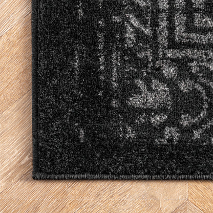 Nuloom Arlena Traditional Nar1505A Black Area Rug