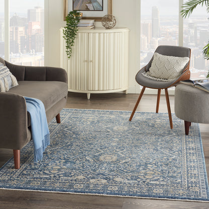 Nourison Lustrous Weave Luw03 Blue Area Rug