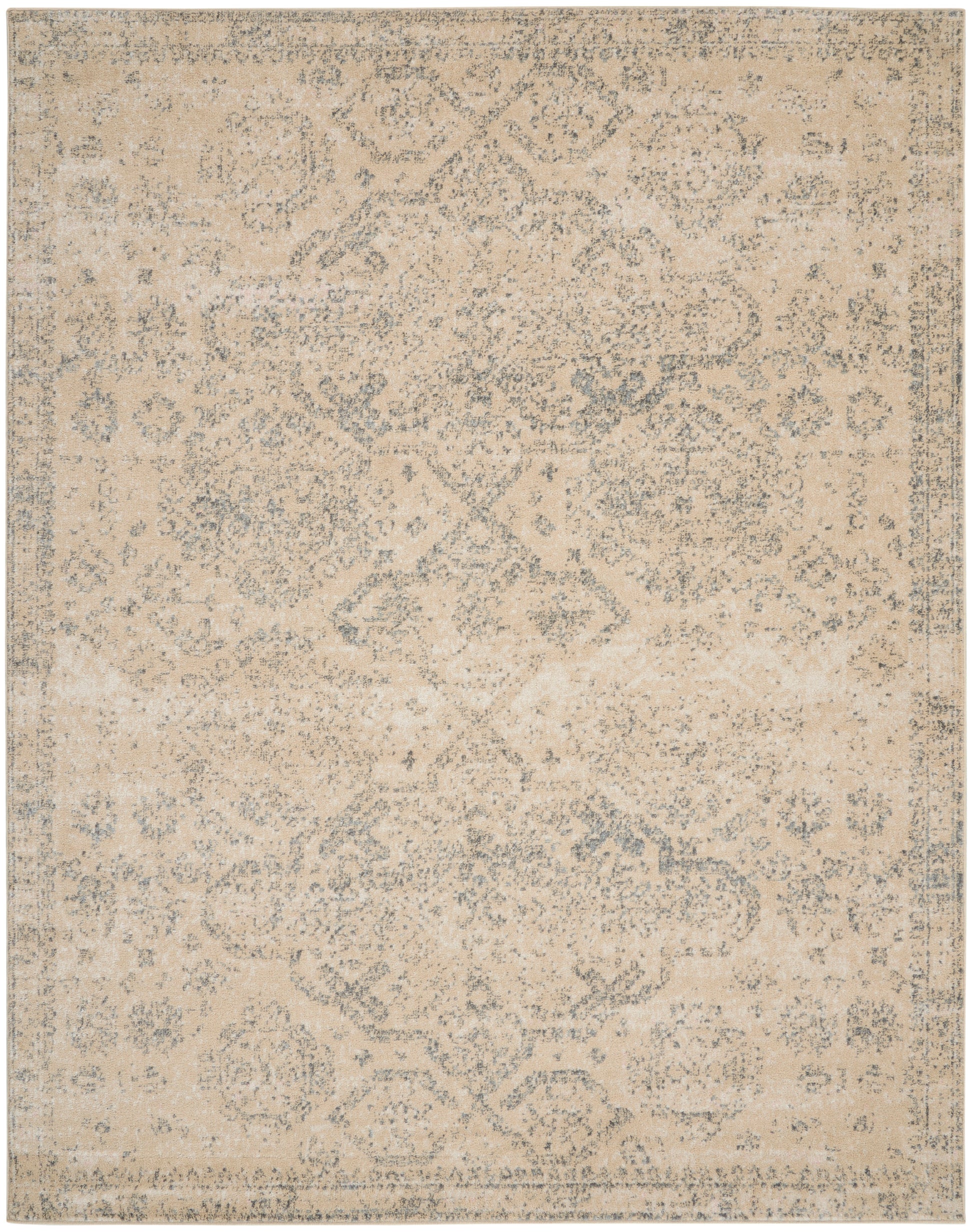 Nourison Tranquil Tra13 Beige/Grey Area Rug