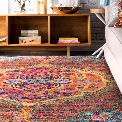 Nuloom Vintage Maranda Nvi3149F Orange Area Rug