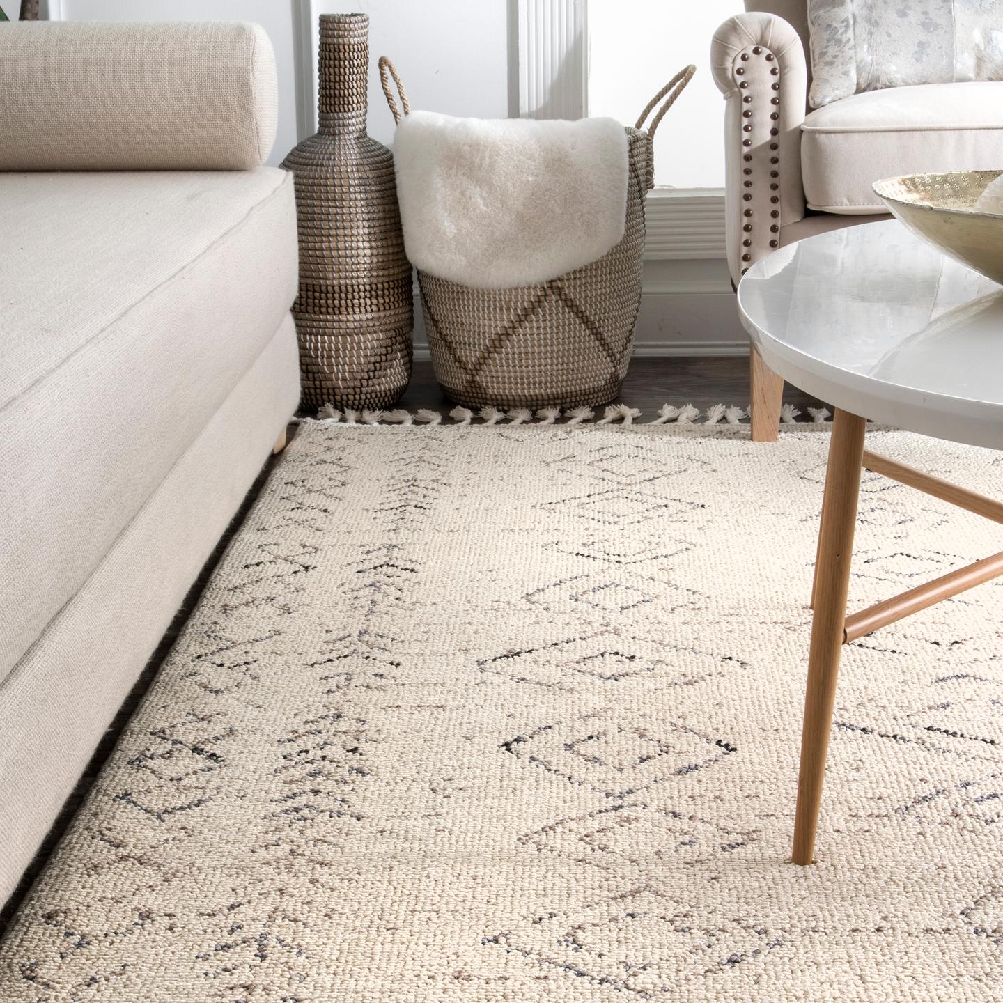 Nuloom Meredith Moroccan Nme3388A Ivory Area Rug