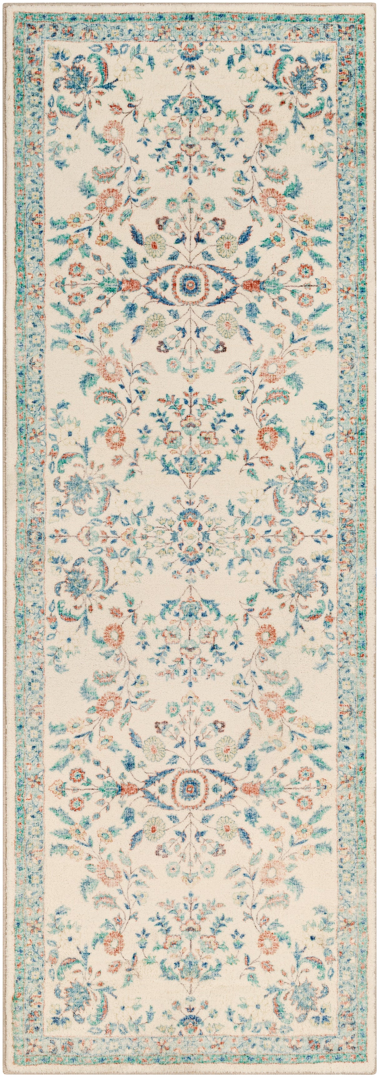 Surya Erin Ern-2307 Cream, Burnt Orange, Denim, Sage Rugs.