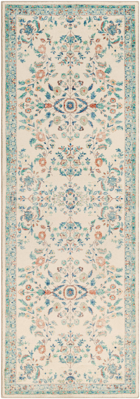 Surya Erin Ern-2307 Cream, Burnt Orange, Denim, Sage Rugs.