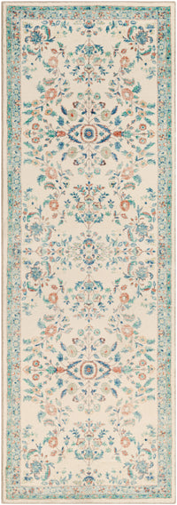 Surya Erin Ern-2307 Cream, Burnt Orange, Denim, Sage Area Rug