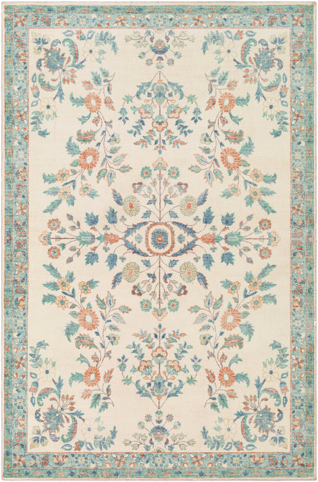 Surya Erin Ern-2307 Cream, Burnt Orange, Denim, Sage Rugs.