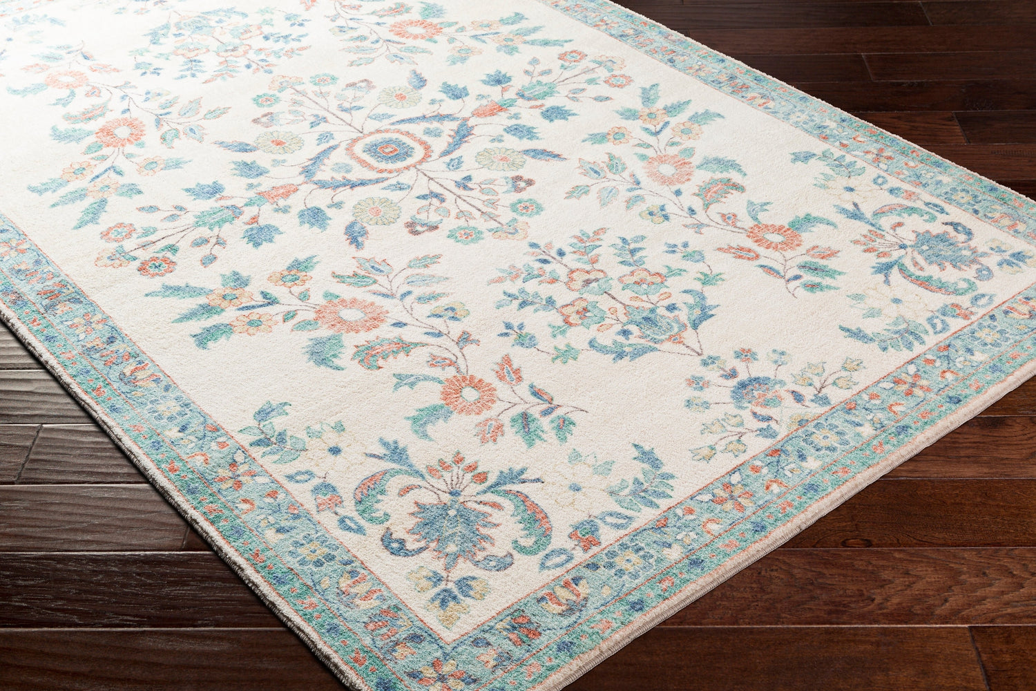 Surya Erin Ern-2307 Cream, Burnt Orange, Denim, Sage Rugs.