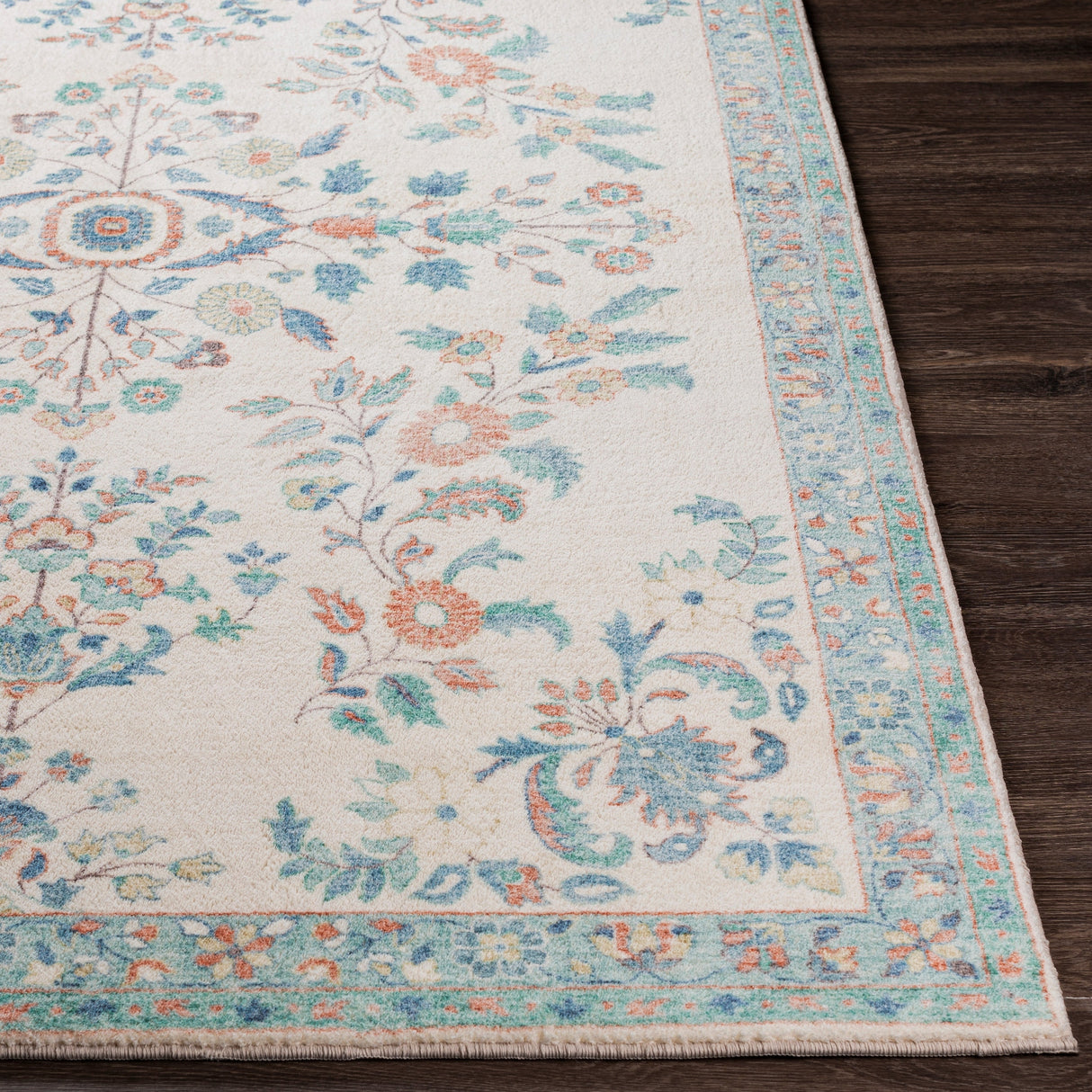 Surya Erin Ern-2307 Cream, Burnt Orange, Denim, Sage Rugs.
