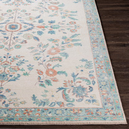 Surya Erin Ern-2307 Cream, Burnt Orange, Denim, Sage Area Rug