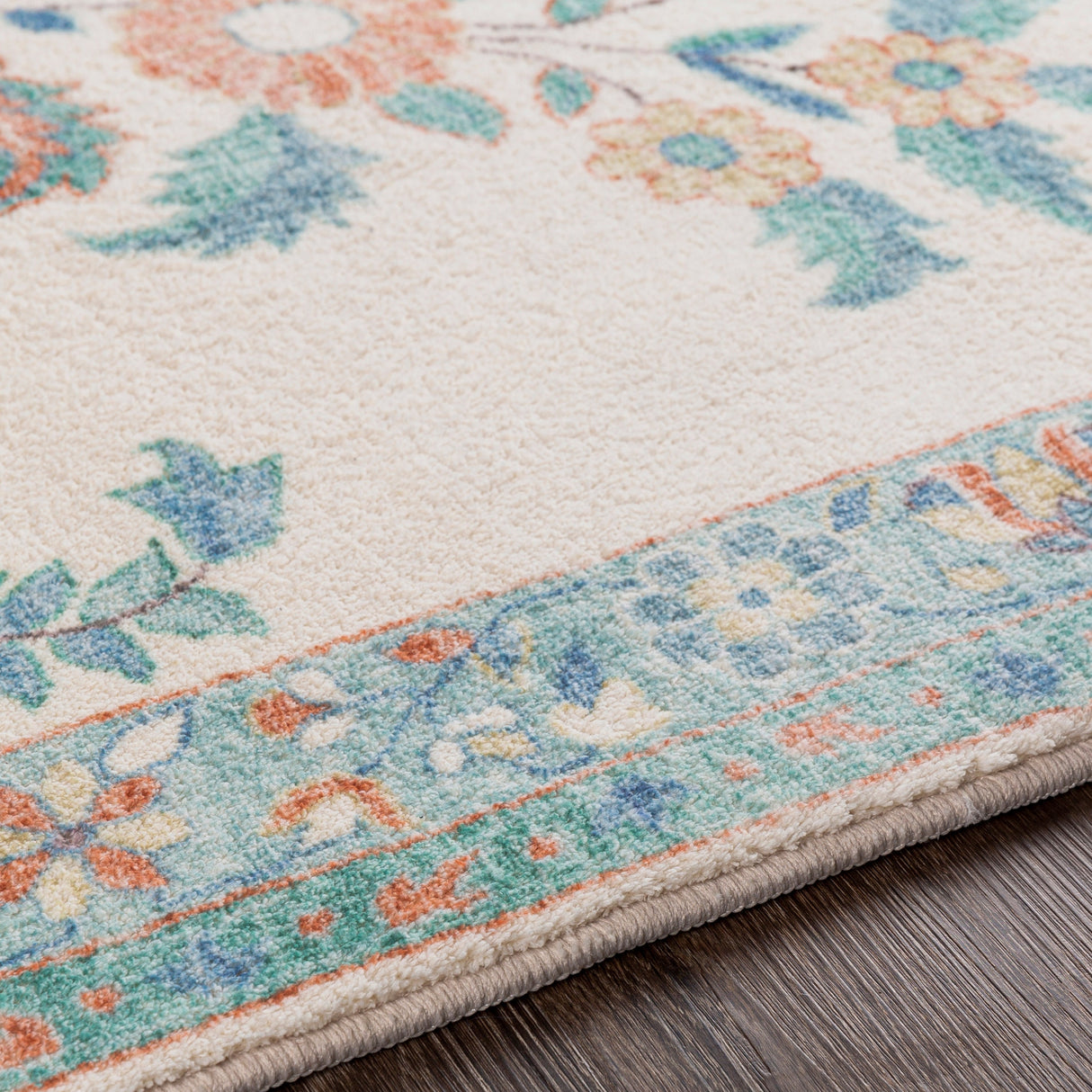 Surya Erin Ern-2307 Cream, Burnt Orange, Denim, Sage Rugs.