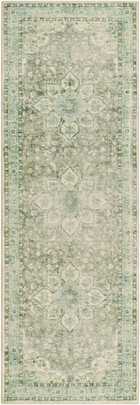 Surya Erin Ern-2309 Cream, Medium Gray, Butter, Aqua Area Rug