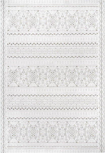 Nuloom Valerie Textured Tribal Nva3547A Gray Area Rug