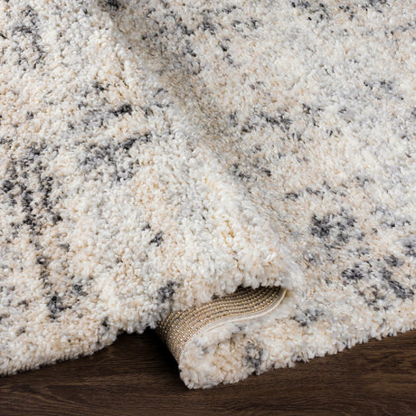 Surya Eskimo Shag Esg-2300 Charcoal, Beige, Light Gray, Cream Rugs.