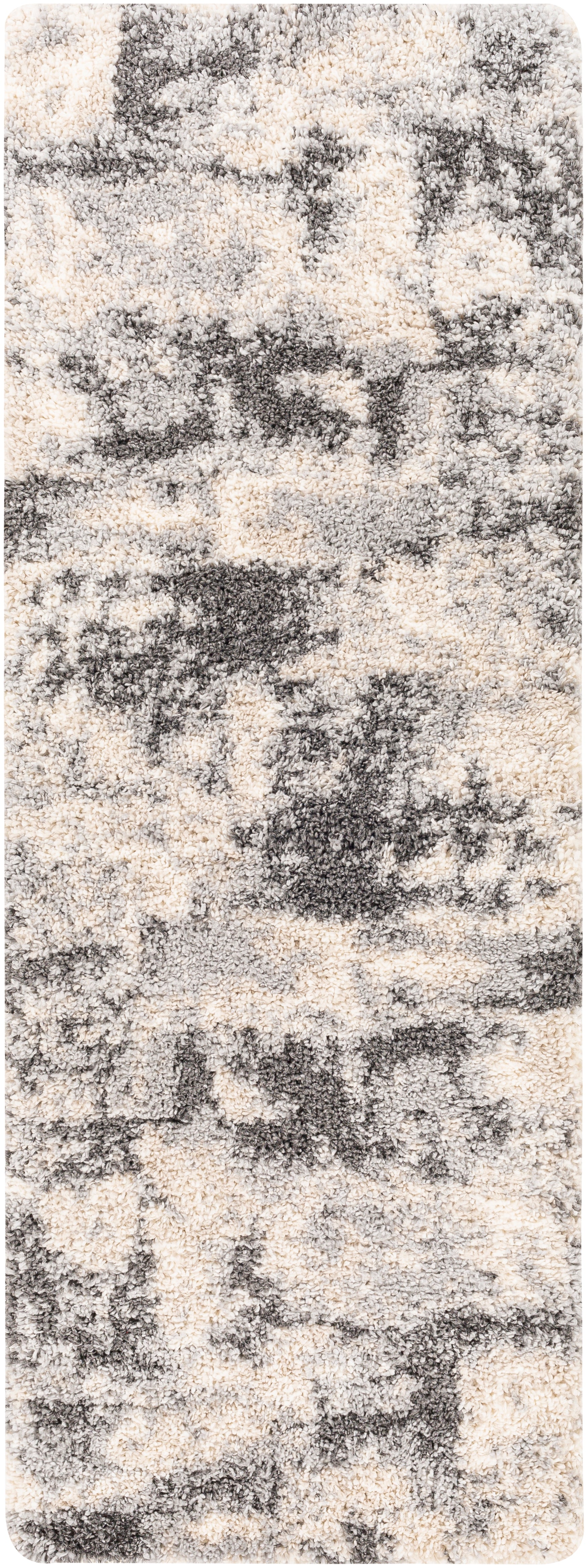 Surya Eskimo Shag Esg-2301 Charcoal, Cream, Light Gray, Beige Area Rug