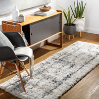 Surya Eskimo Shag Esg-2306 Beige, Cream, Charcoal, Light Gray Area Rug