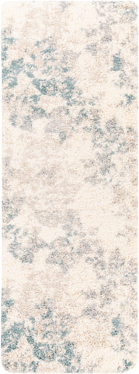 Surya Eskimo Shag Esg-2309 Aqua, Beige, Light Gray, Cream Area Rug