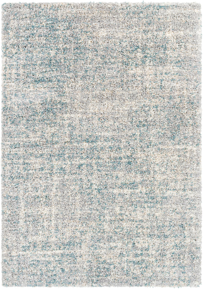 Surya Eskimo Shag Esg-2310 Aqua, Light Gray, Taupe, Cream Area Rug