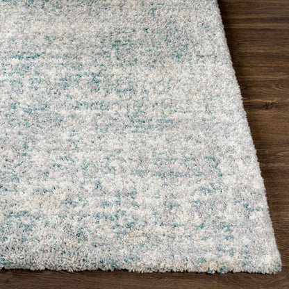 Surya Eskimo Shag Esg-2310 Aqua, Light Gray, Taupe, Cream Area Rug