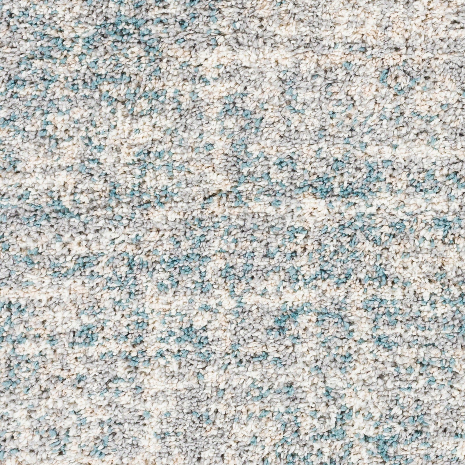 Surya Eskimo Shag Esg-2310 Aqua, Light Gray, Taupe, Cream Area Rug